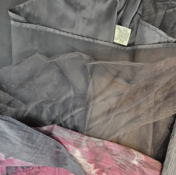 Lela‎ Rose & Target Purple Watercolor Floral Silk Blend Midi Dress Size 12 C102 - Picture 7 of 11